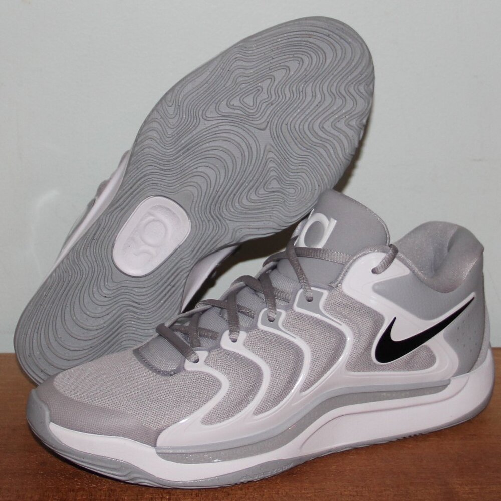 Nike KD 17 TB Basketball Shoes Mens 7.5 11 Wolf Grey White